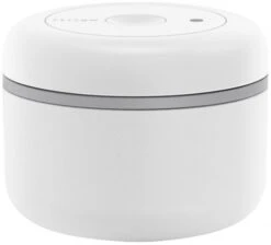 Fellow Atmos Vacuum Canister For Coffee Beans, Matte White Steel