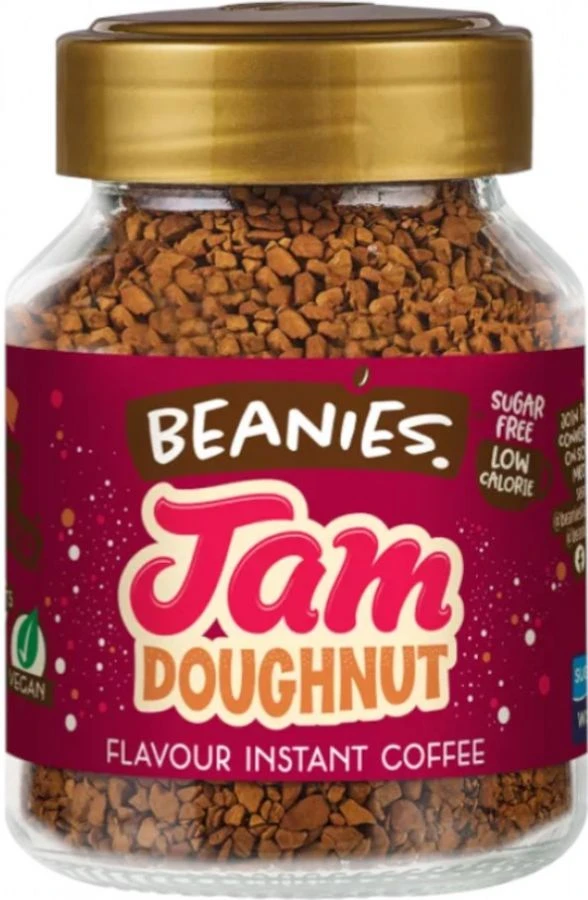 Beanies Jam Doughnut Flavoured Instant Coffee 50 G 1 Beanies Jam Doughnut Flavoured Instant Coffee 50 G