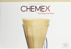 Chemex Brown Filter Papers For 3 Cup Coffee Maker, 100 Pcs