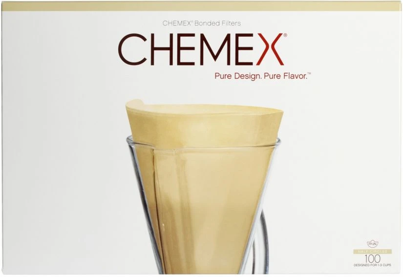 Chemex Brown Filter Papers For 3 Cup Coffee Maker, 100 Pcs 1 Chemex Brown Filter Papers For 3 Cup Coffee Maker, 100 Pcs