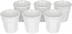 Bialetti White Ceramic Espresso Cups 90 Ml, 6 Pcs