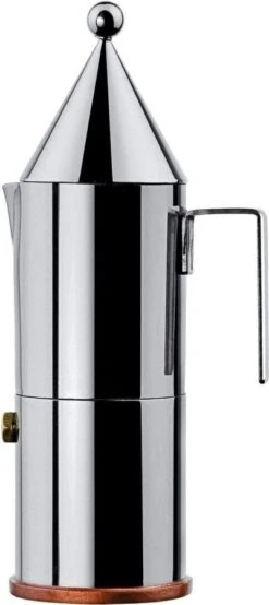 Alessi 90002/3 La Conica 6 Cup Stove Top Espresso Maker