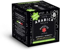 Mokaflor 100 % Arabica Dolce Nespresso Compatible Coffee Capsules 10 Pcs