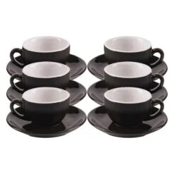 IPA Milano Cappuccino Cup 180 Ml, Black & White