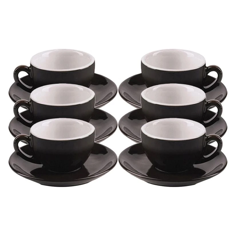 IPA Milano Cappuccino Cup 180 Ml, Black & White 1 IPA Milano Cappuccino Cup 180 Ml, Black & White