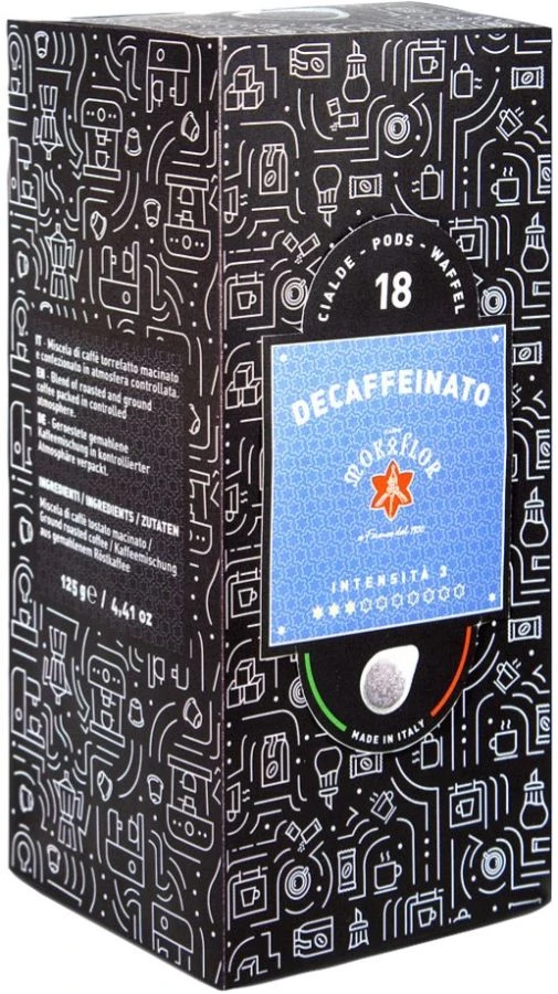 Mokaflor Decaffeinato E.S.E. Espresso Pods 18 Pcs 1 Mokaflor Decaffeinato E.S.E. Espresso Pods 18 Pcs