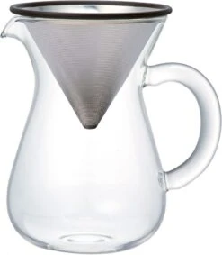 Kinto SCS Coffee Carafe Set With Stainless Steel Filter 2 Cups