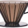 Kinto SCS Brewer Plastic Coffee Dripper 4 Cups, Clear Grey