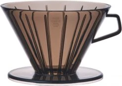 Kinto SCS Brewer Plastic Coffee Dripper 4 Cups, Clear Grey
