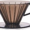 Kinto SCS Brewer Plastic Coffee Dripper 2 Cups, Clear Grey