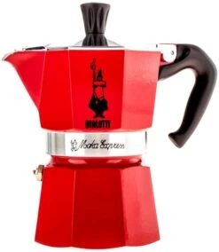 Bialetti Moka Express Stovetop Espresso Maker, Red