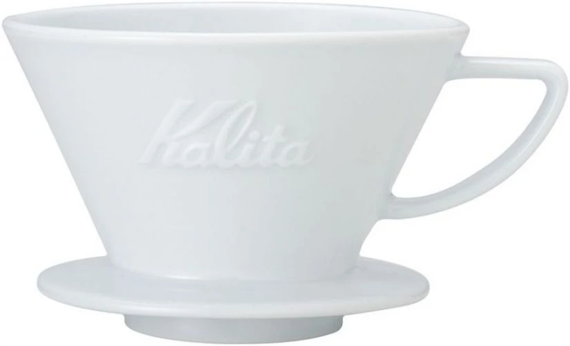 Kalita Wave #185 Ceramic Dripper, White 1 Kalita Wave #185 Ceramic Dripper, White