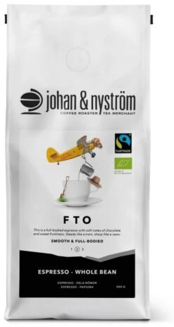 Johan & Nyström Espresso Fair Trade Organic 500 G Coffee Beans