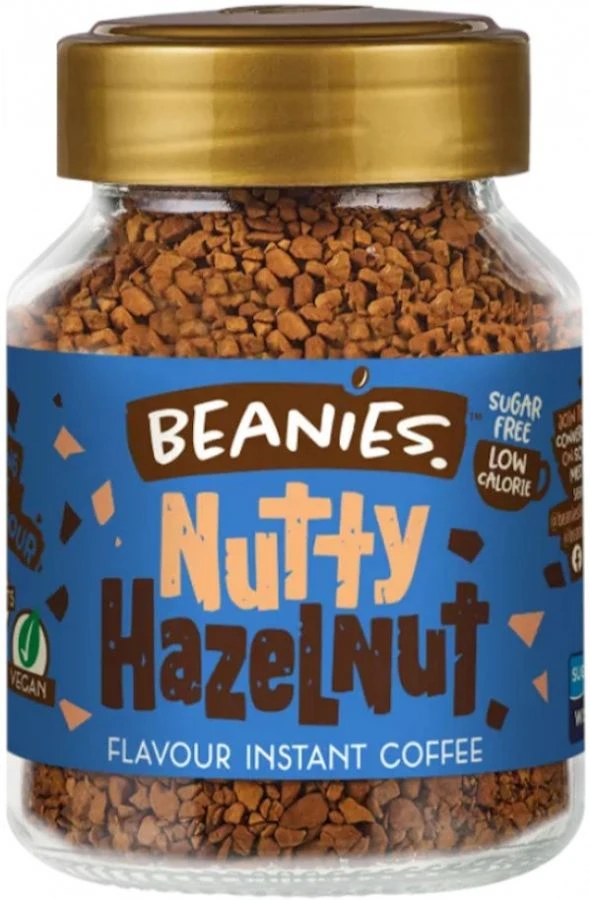 Beanies Nutty Hazelnut Flavoured Instant Coffee 50 G 1 Beanies Nutty Hazelnut Flavoured Instant Coffee 50 G