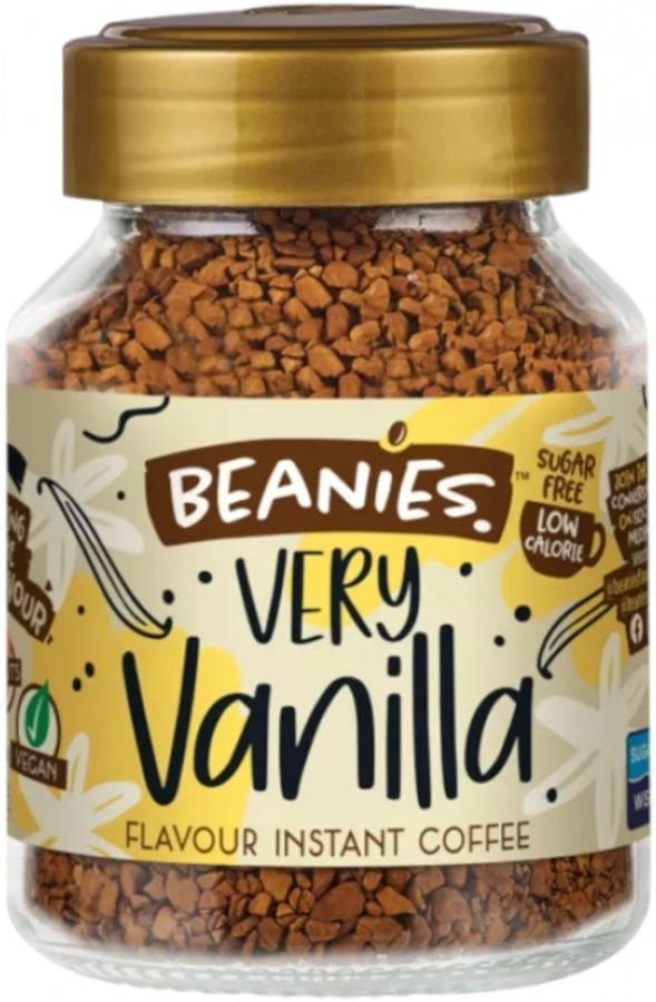 Beanies Very Vanilla Flavoured Instant Coffee 50 G 1 Beanies Very Vanilla Flavoured Instant Coffee 50 G