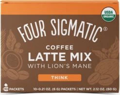 Four Sigmatic Mushroom Coffee Latte Mix With Lion's Mane, 10 Packets