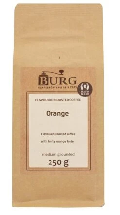 Burg Flavoured Coffee, Orange 250 G Ground