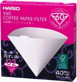 Hario V60 Size 02 Coffee Paper Filters Box