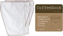 CoffeeSock Commercial Cold Brew Filters 5 Gallon, 2 Pcs