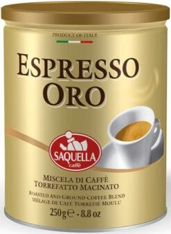 Saquella Espresso Oro 250 G Ground Coffee
