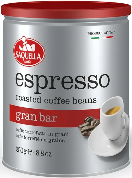 Saquella Espresso Gran Bar 250 G Coffee Beans 1 Saquella Espresso Gran Bar 250 G Coffee Beans