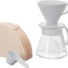 Hario V60-02 Ceramic Dripper Set 600 Ml, White