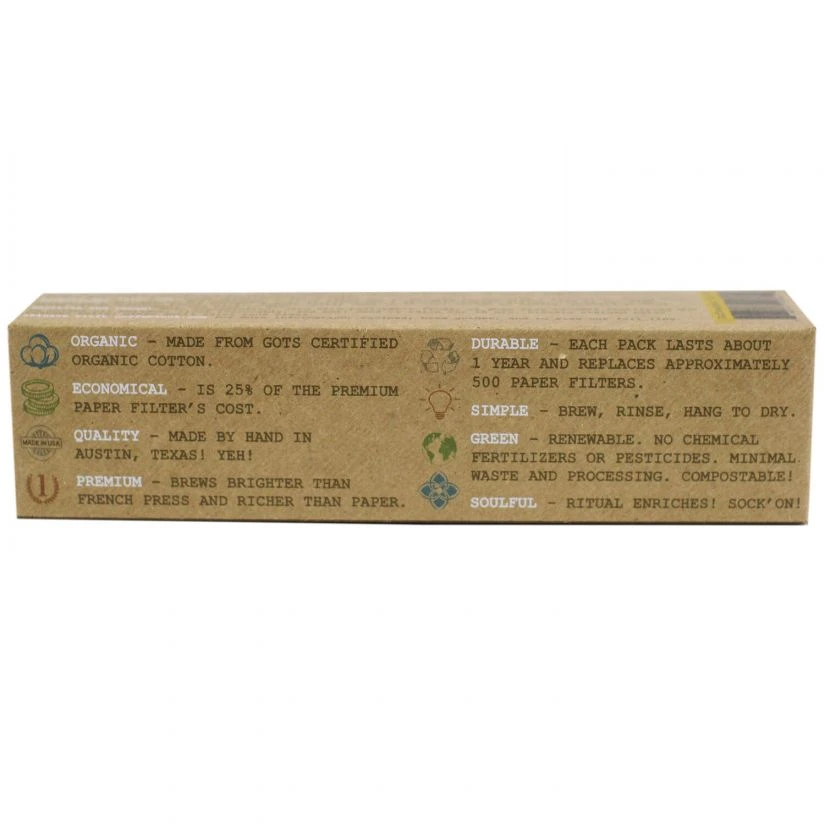 CoffeeSock Hario® V60-01 Style Coffee Filter, 2 Pcs 5 CoffeeSock Hario® V60-01 Style Coffee Filter, 2 Pcs - Image 5