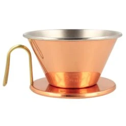 Kalita Copper Wave Dripper WDC-185 -Coffee Sale Shop kalita wave wdc copper dripper 3244