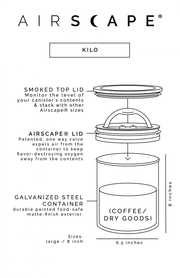 Planetary Design Airscape® Kilo Storage Canister 6 Planetary Design Airscape® Kilo Storage Canister - Image 6