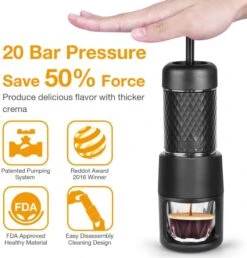 Staresso Basic (Capsules & Ground Coffee) Espresso Coffee Maker -Coffee Sale Shop staresso portable basic 6099