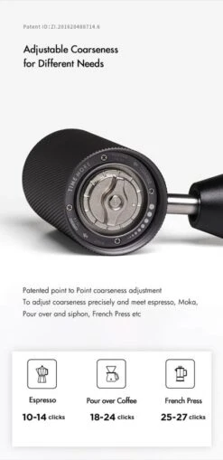 Timemore Chestnut C2 Foldable Manual Coffee Grinder, Black -Coffee Sale Shop timemore chestnut c2 foldable coffee grinder 8386